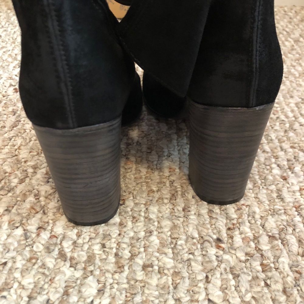 Free People Dakota Black Slouchy Suede Heel Boot - Picture 10 of 16
